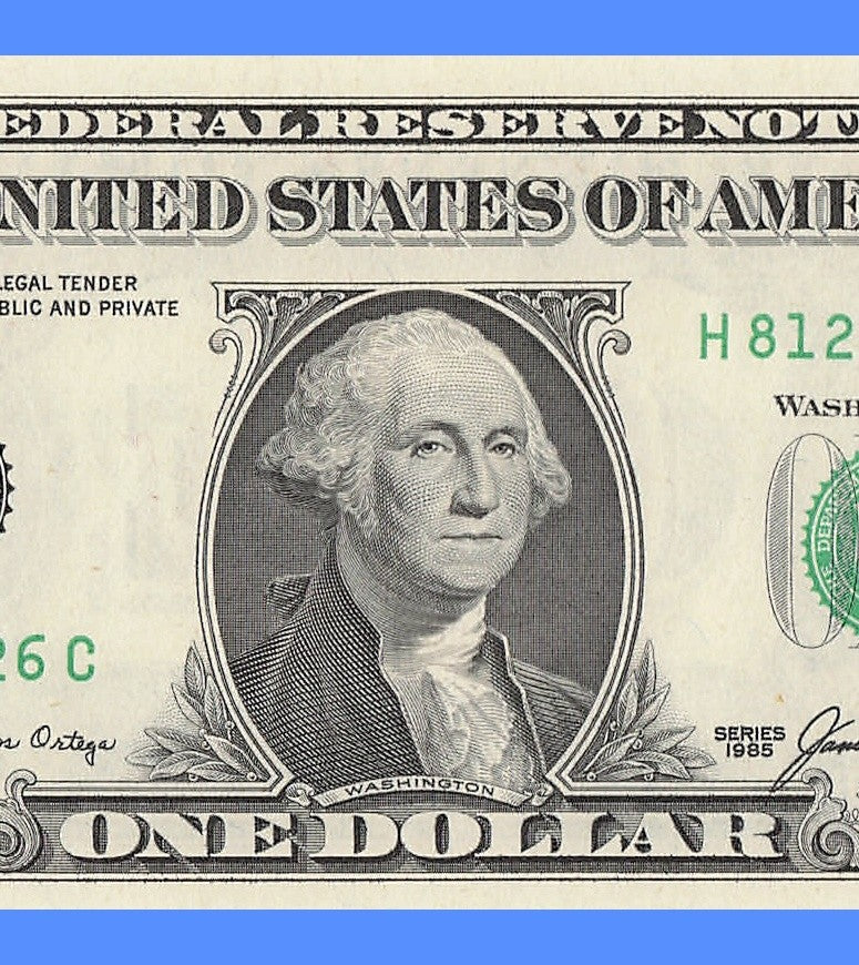 Repeater Fancy Serial Number One Dollar Bill 1985 1s 2s 6s 8s HC Block