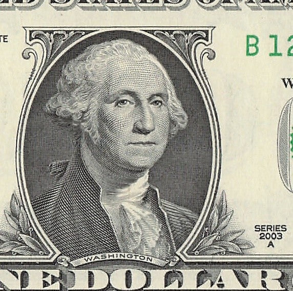 Star Note One Dollar Bill 2003A $1 B* Block New York Run 5 320K Sheet