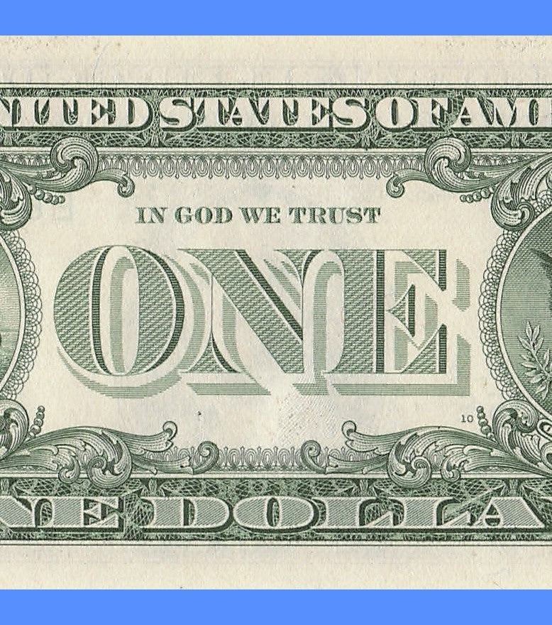 Repeater Fancy Serial Number One Dollar Bill 1985 2s 4s 6s EE Block Trinary