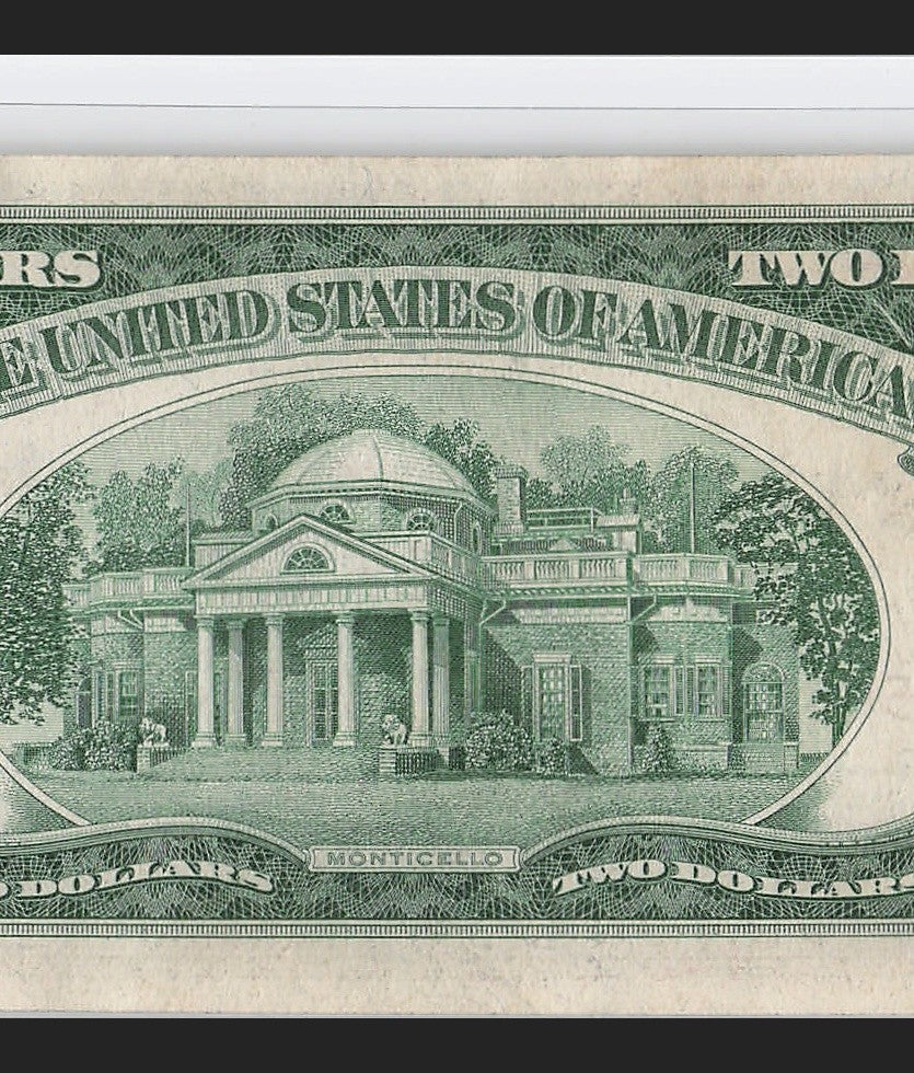Trinary Fancy Serial Number Two Dollar Red Seal 1953 C Sequential 5s 6s 7s
