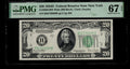 Twenty Dollar Federal Reserve Note FR 2058BW PMG 67 1934D $20 FRN
