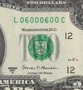 $2 Flipper Binary Repeater Fancy Serial Number Two Dollar Bill 0s 6s