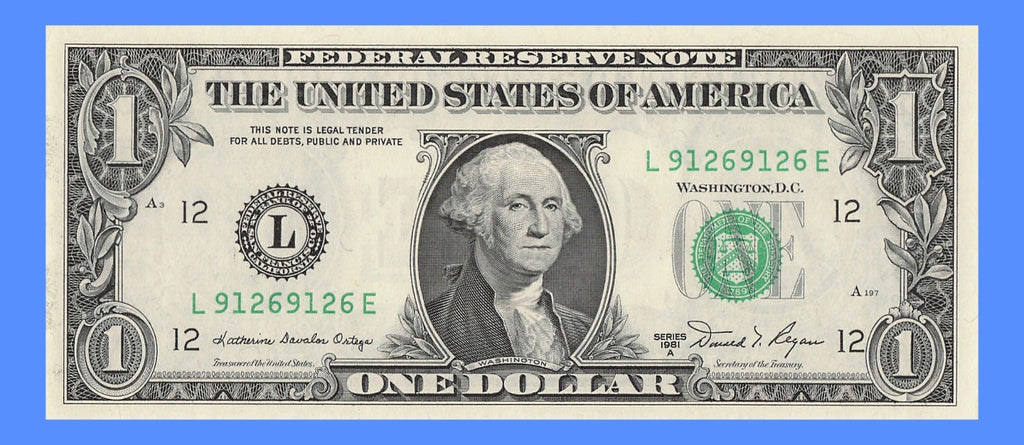 Repeater Fancy Serial Number One Dollar Bill 1981A 1s 2s 6s 9s LE Block