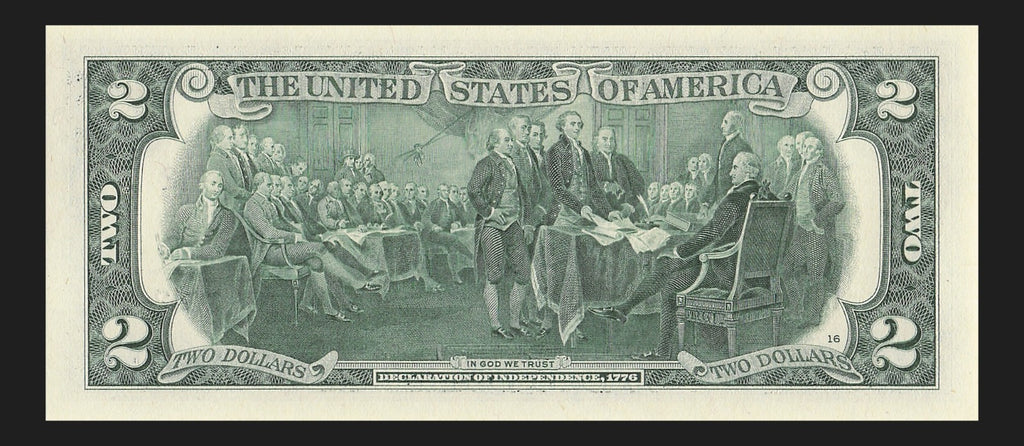 Radar Two Dollar Bill Fancy Serial Number 2017A $2 Palindrome 1s 7s 2s 5s