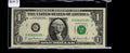 Star Note One Dollar Bill 1981 $1 G* Block Chicago Run 7 UNC