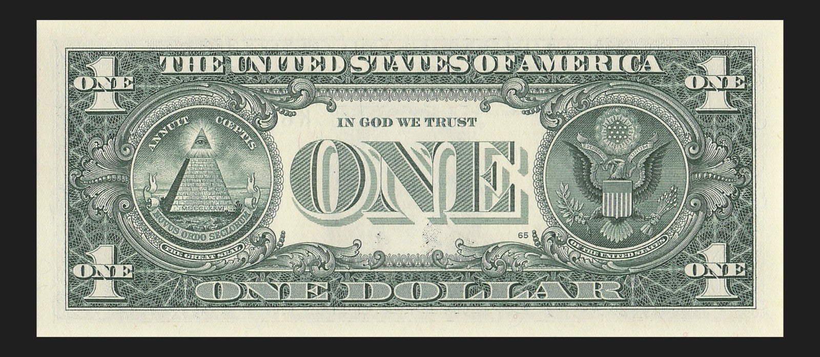 Radar Fancy Serial Number One Dollar Bill 2021 $1 KA Palindrome 4s 6s 7s