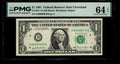 Low Serial Number 72 Fancy Serial Number One Dollar Bill PMG D00000072B