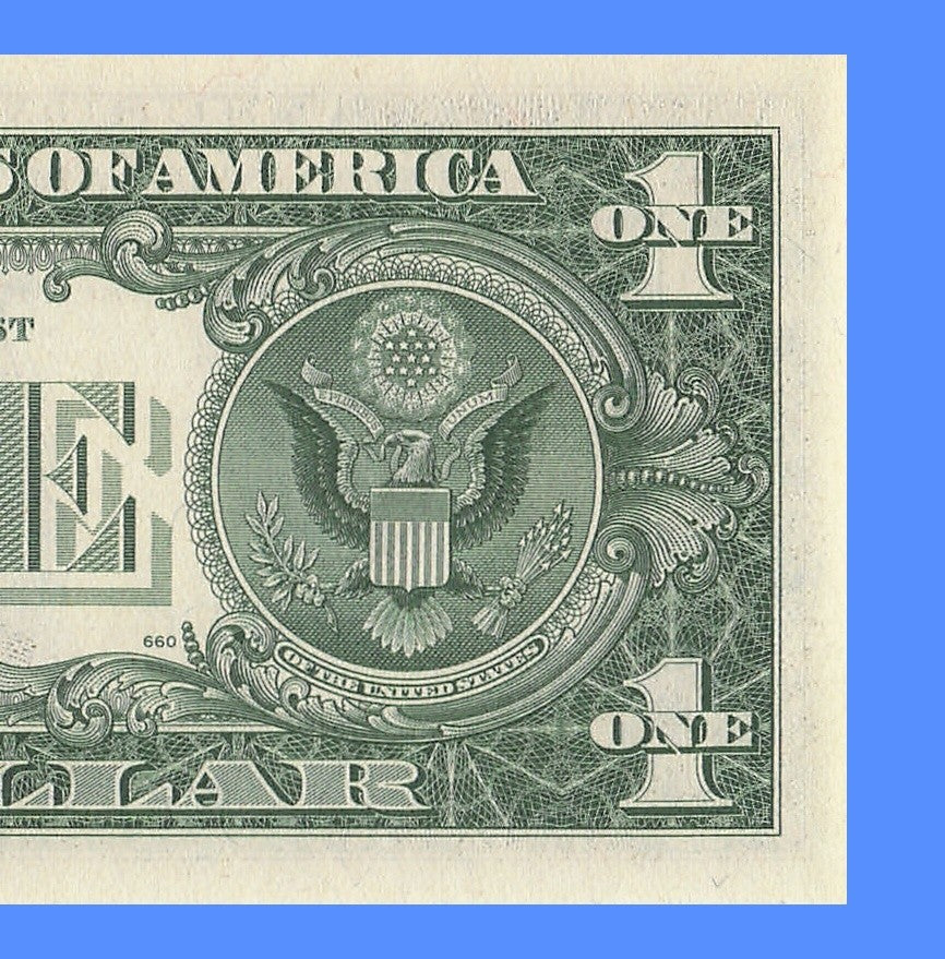 Radar Fancy Serial Number One Dollar Bill 1981 2s 5s 6s JC Trinary