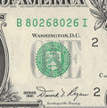 Repeater Fancy Serial Number One Dollar Bill 1981 0s 2s 6s 8s BI