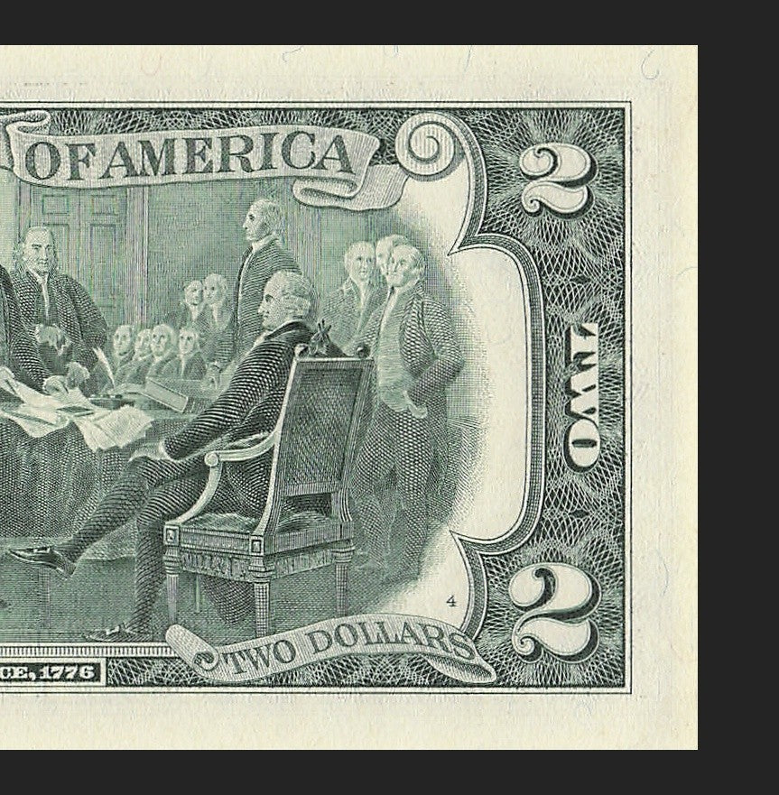 Binary Low Serial Number Star Note Two Dollar Bill C00005055* 5s 0s Philadelphia