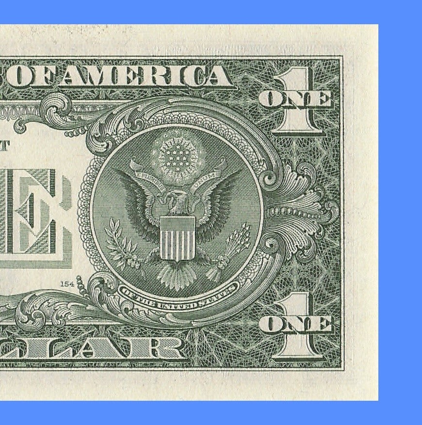 Repeater Fancy Serial Number One Dollar Bill 1985 2s 6s 7s 9s EC Block