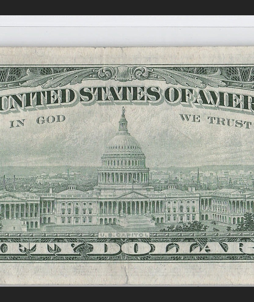 Trinary Fancy Serial Number Fifty Dollar Federal Reserve Note 0s 1s 4s 1963A