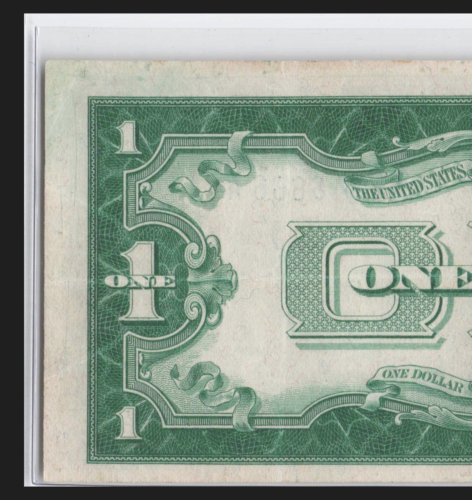 Four in a Row 6s Fancy Serial Number One Dollar Bill Funny Back Silver