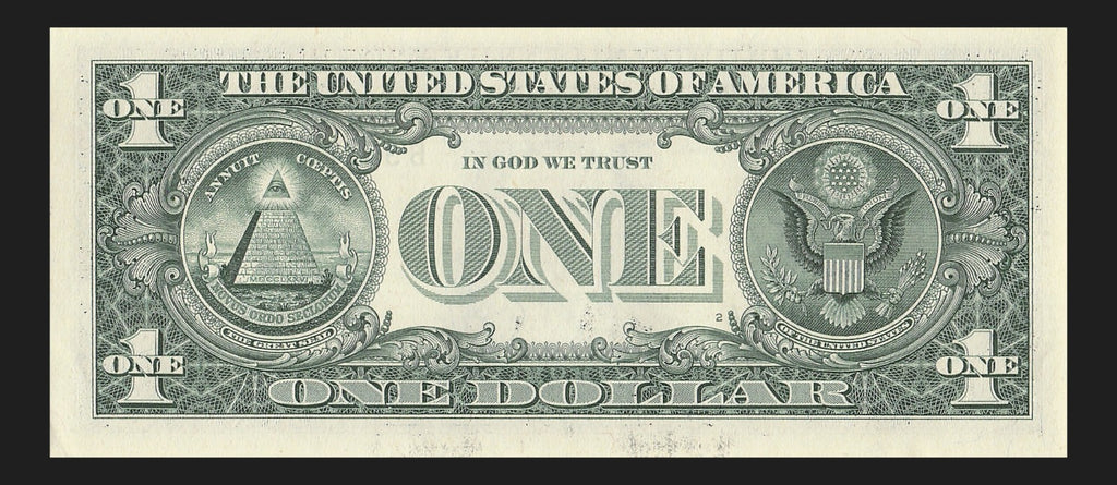Binary Repeater Fancy Serial Number One Dollar Bill 3s 7s 2021 BA Block $1