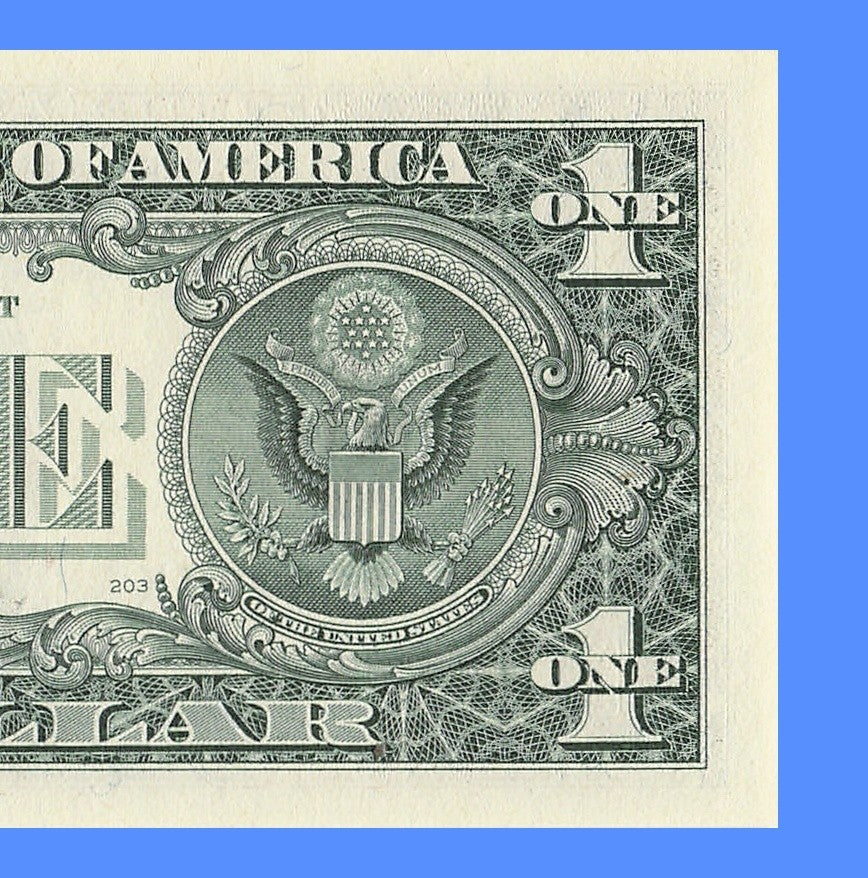 Repeater Fancy Serial Number One Dollar Bill 1985 2s 4s 6s GK Block Trinary