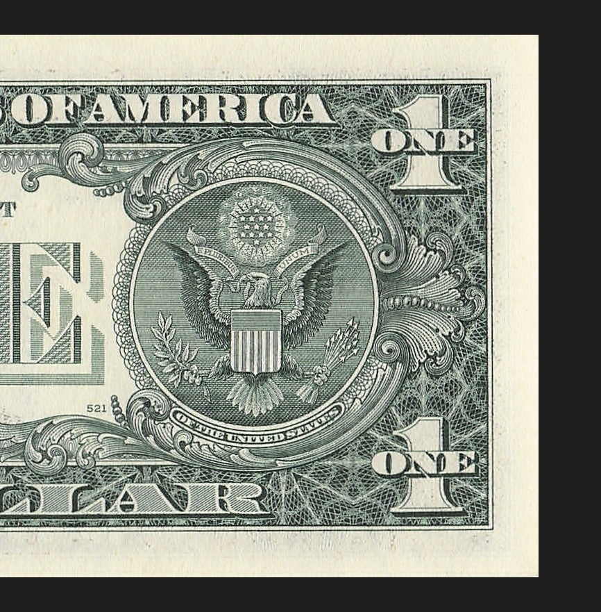 Bookend Fancy Serial Number One Dollar Star Note 00s Cleveland 1995 $1