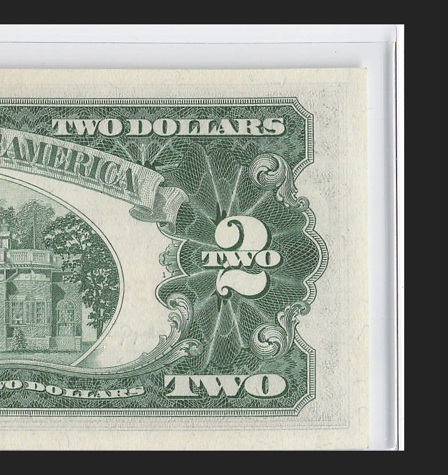 Five of a Kind 5s Fancy Serial Number Two Dollar Red Seal $2 1963A