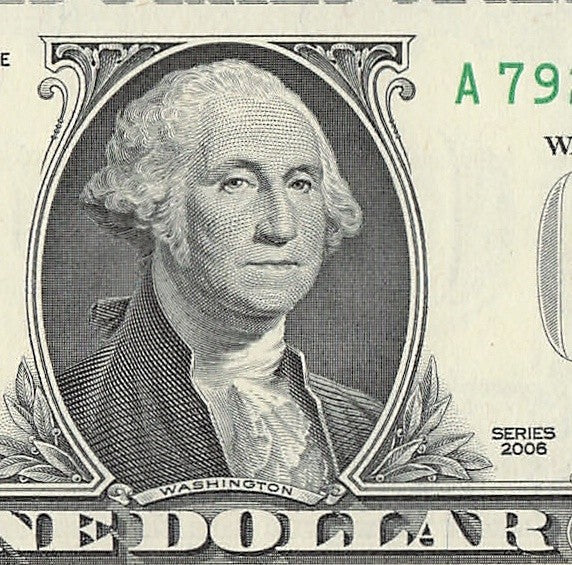 Repeater Fancy Serial Number One Dollar Bill 2s 7s 6s 9s 2006 AF Block