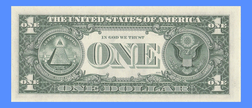 Radar Fancy Serial Number One Dollar Bill 1974 St Louis Trinary 2s 5s 6s HC