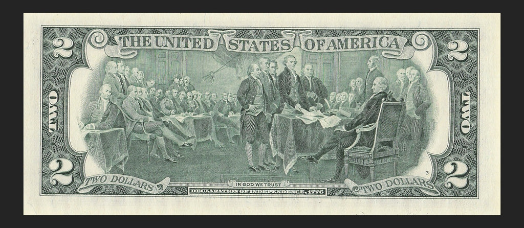 Binary Low Serial Number Star Note Two Dollar Bill L00004404* 4s 0s
