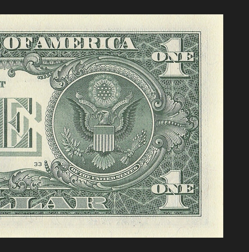 Radar Fancy Serial Number One Dollar Bill 2021 $1 BC Palindrome 0s 8s 9s Flipper