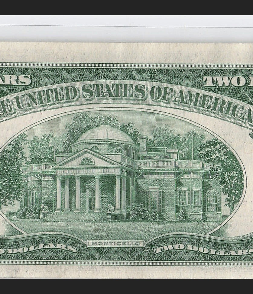 Four in a Row 1s Fancy Serial Number Two Dollar Red Seal 1953C $2 POS 3