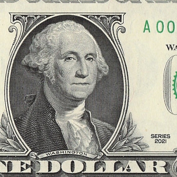 Star Note One Dollar Bill 2021 $1 A* Block Boston Run 1 640K Sheet UNC