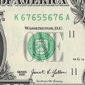 Radar Fancy Serial Number One Dollar Bill 2021 $1 KC Palindrome 5s 6s 7s