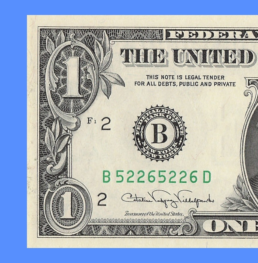 Repeater Fancy Serial Number One Dollar Bill 2s 5s 6s 1988A BD Block Trinary