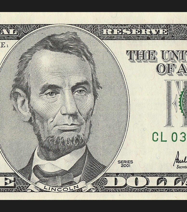 Star Note Five Dollar Bill 2001 $5 CL* San Francisco Run 2 UNC 1.92 Million