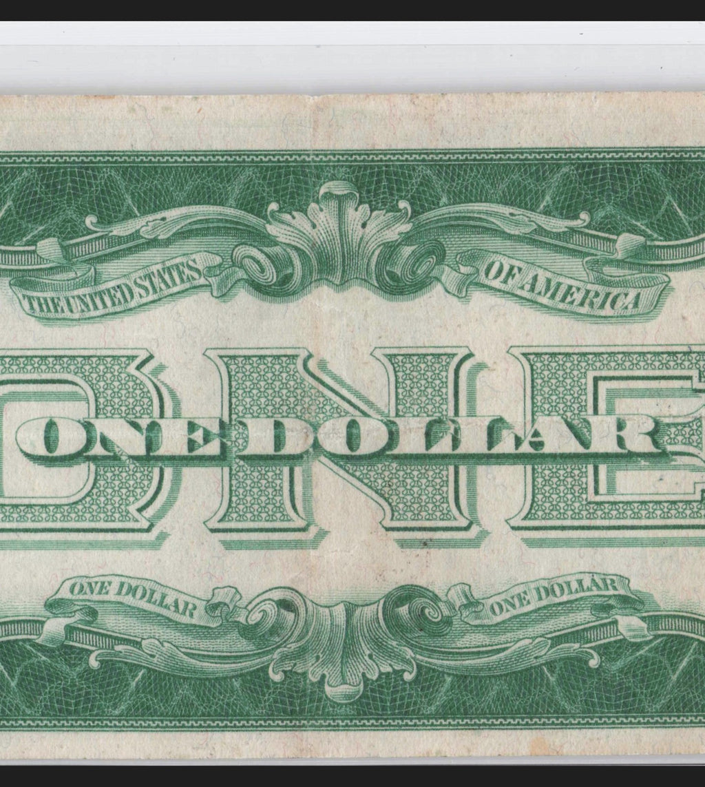 Four in a Row 6s Fancy Serial Number One Dollar Bill Funny Back Silver