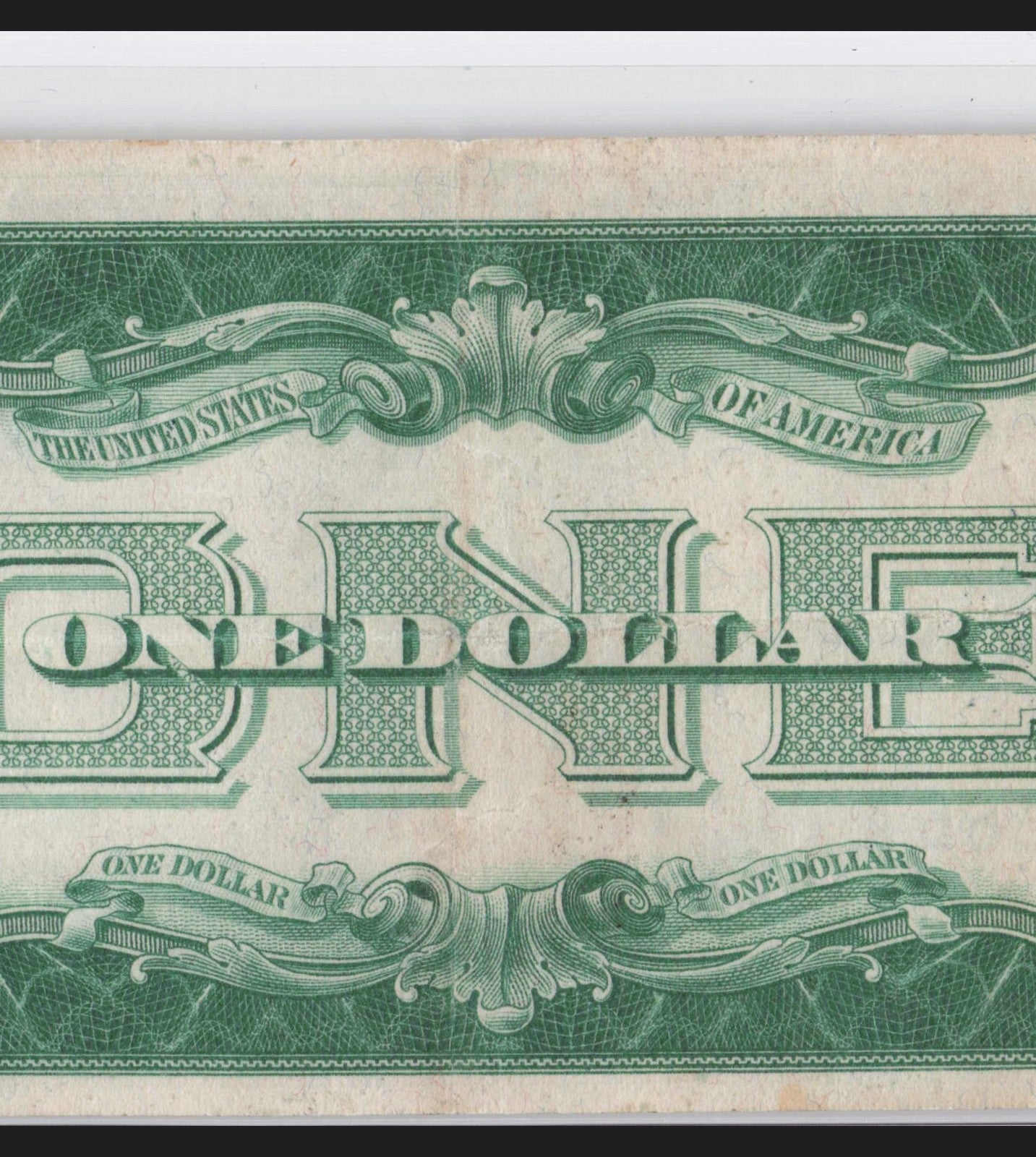 Four in a Row 6s Fancy Serial Number One Dollar Bill Funny Back Silver