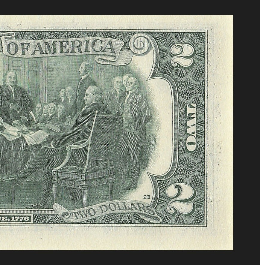2021 $2 Two Dollar Bill Repeater Fancy Serial Number Janet Yellen 0s 8s 1s