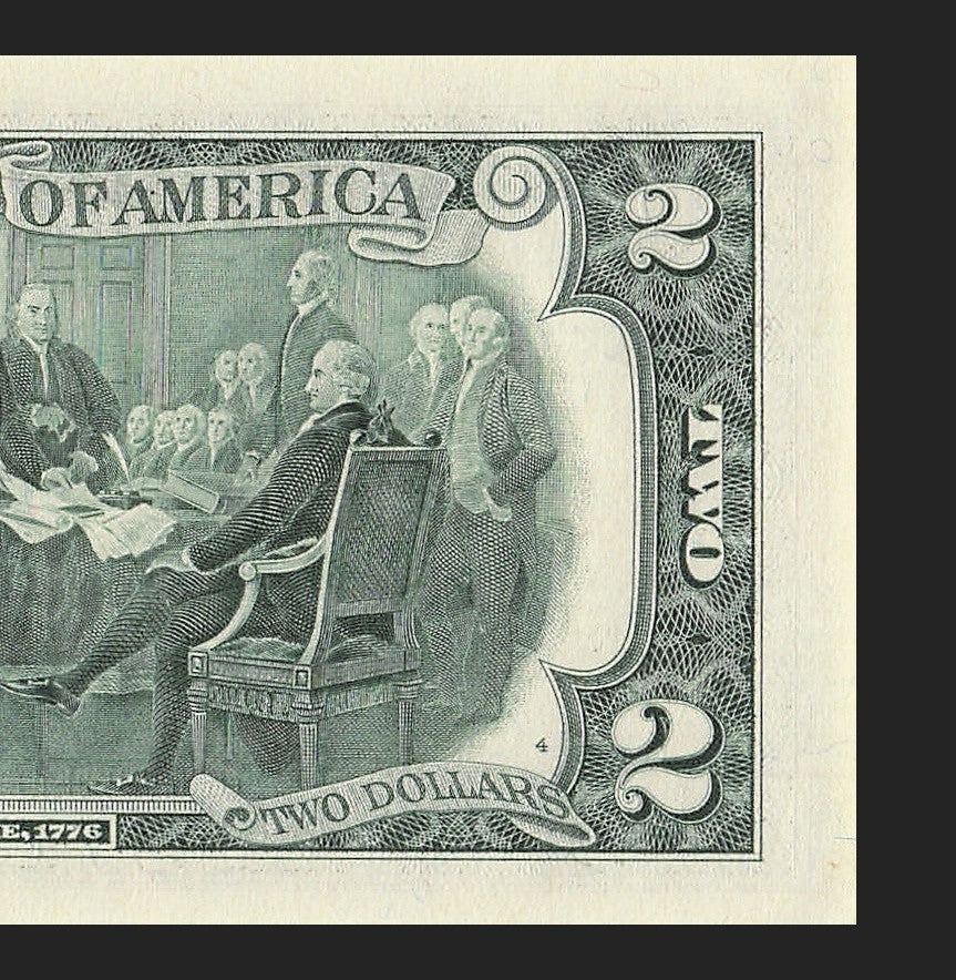 Binary Low Serial Number Star Note Two Dollar Bill H00002202* 2s 0s St Louis