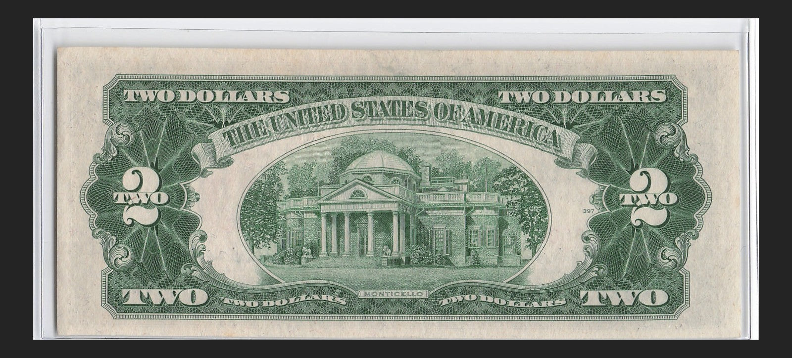 Four in a Row 0s Fancy Serial Number Two Dollar Red Seal 1953A $2 POS 3