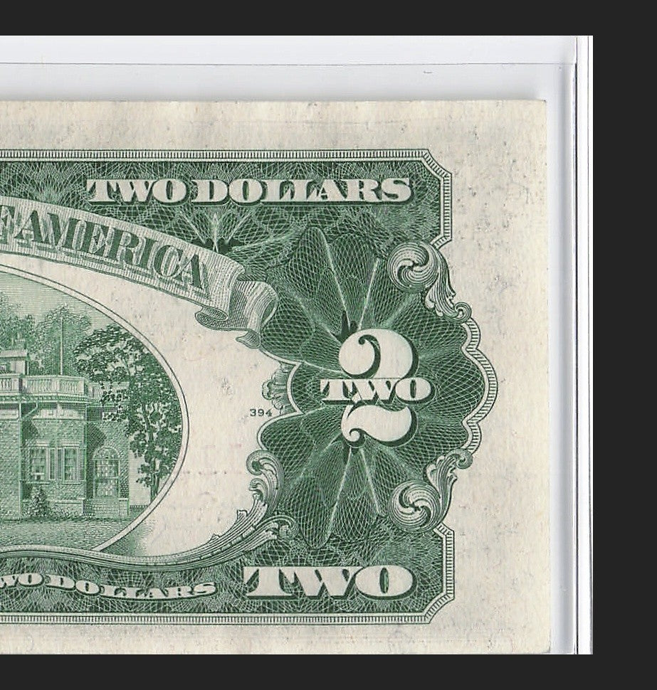 Four in a Row 1s Fancy Serial Number Two Dollar Red Seal 1953C $2 POS 3
