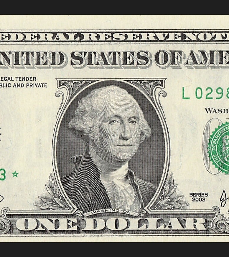 Star Note One Dollar Bill 2003 $1 L* Block San Francisco Run 1 3.2 Million Pack