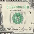 Radar Fancy Serial Number One Dollar Bill 1981 2s 4s 6s 8s  CB  All Even