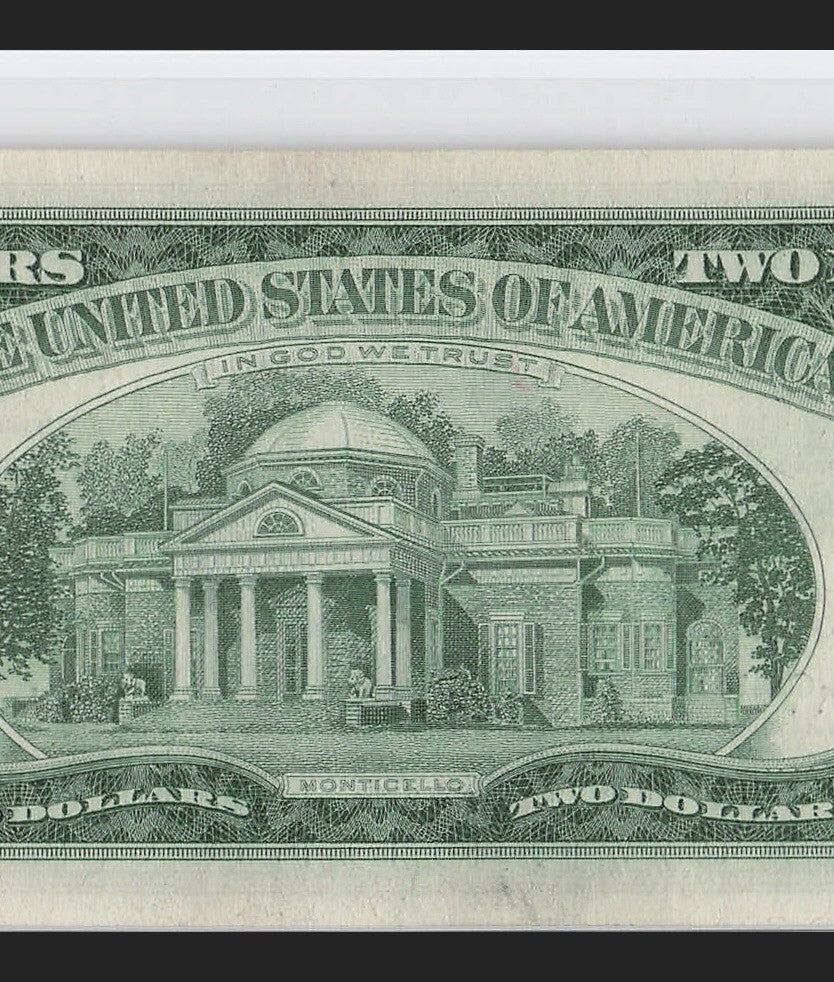Four in a Row 6s Fancy Serial Number Two Dollar Red Seal 1963 $2 POS 3