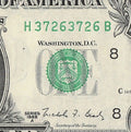 Repeater Fancy Serial Number One Dollar Bill 2s 3s 6s 7s 1988A HB Block