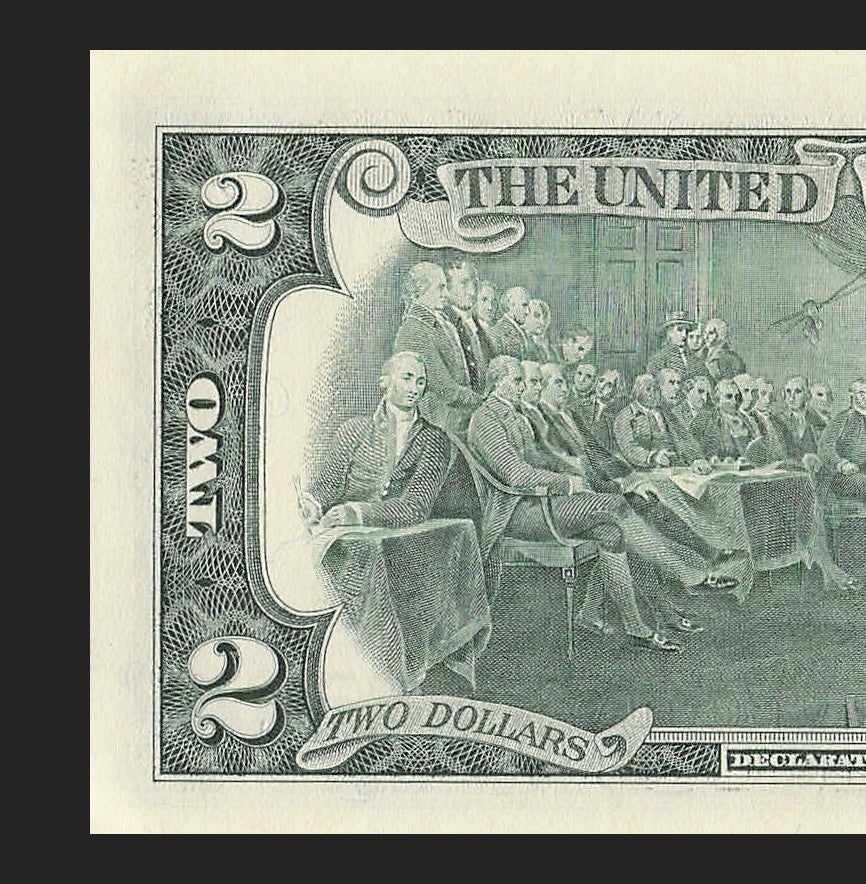 Binary Low Serial Number Star Note Two Dollar Bill H00006006* 6s 0s St Louis