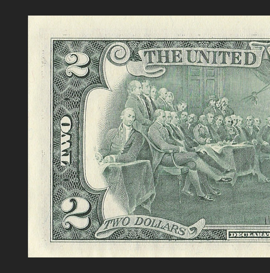 Binary Low Serial Number Star Note Two Dollar Bill D00004404* 4s 0s Cleveland