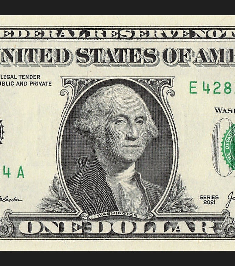 Radar Fancy Serial Number One Dollar Bill 2021 $1 EA Palindrome 4s 2s 8s 1s