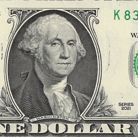Radar Fancy Serial Number One Dollar Bill 2021 $1 KC Palindrome 3s 8s 9s