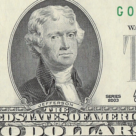 Binary Low Serial Number Star Note Two Dollar Bill G00002220* 2s 0s Chicago