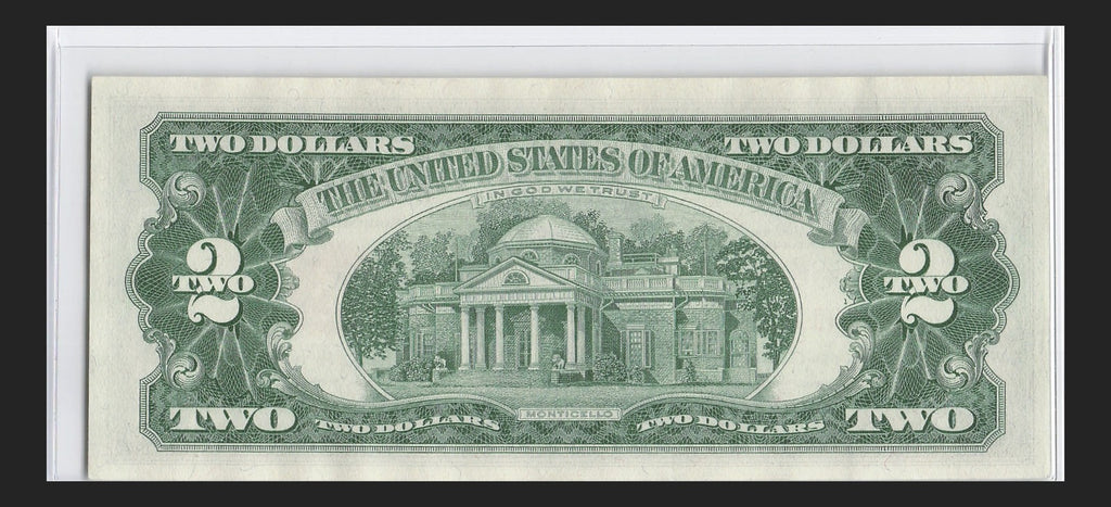 Five of a Kind 1s Fancy Serial Number Two Dollar Red Seal $2 1963A