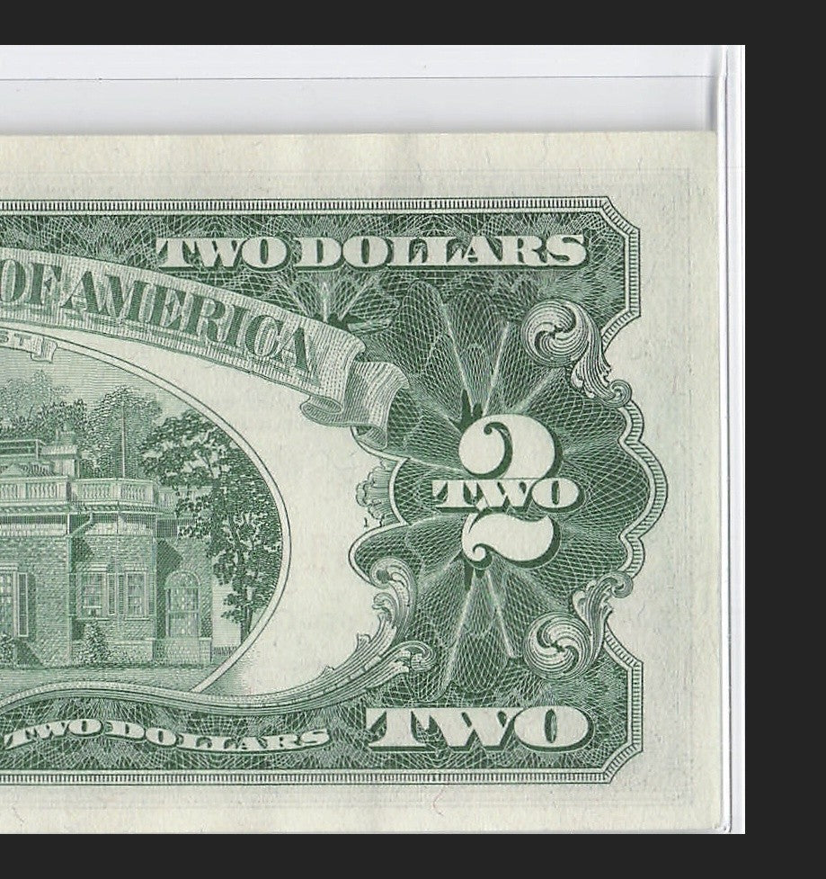 Five of a Kind 1s Fancy Serial Number Two Dollar Red Seal $2 1963A