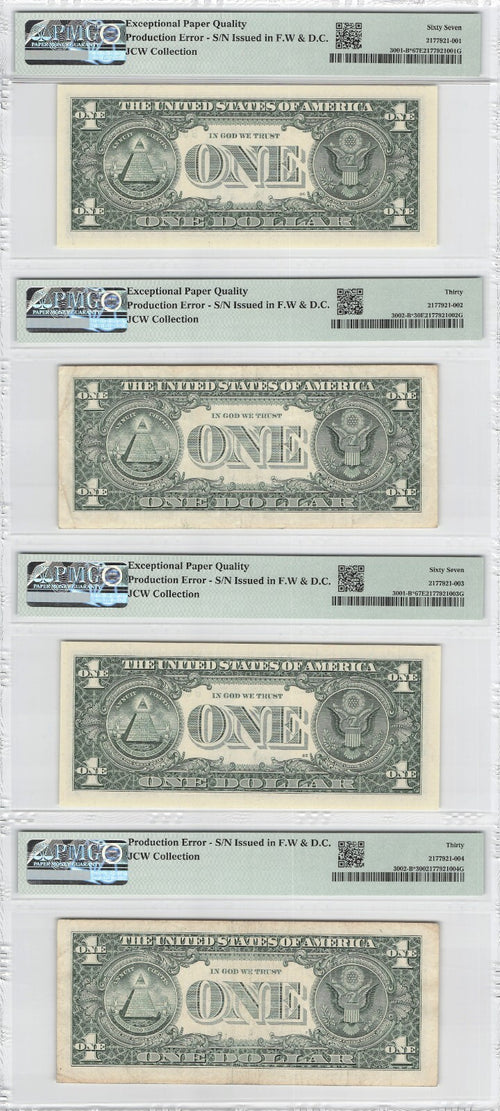 Sequential Duplicate B Star Matched Set B06398680* B06398679* Rarest Set Known