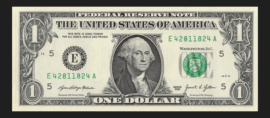 Radar Fancy Serial Number One Dollar Bill 2021 $1 EA Palindrome 4s 2s 8s 1s