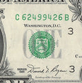 Radar Fancy Serial Number One Dollar Bill 1981 2s 4s 6s 9s CB
